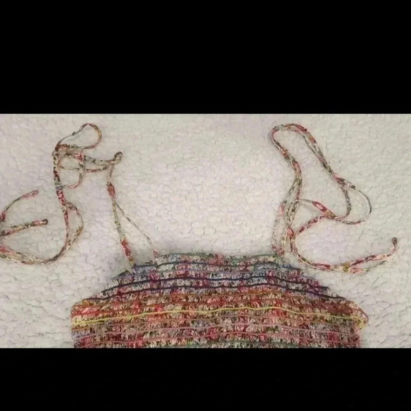 Pink Lily Bodycon Rainbow Scrunch Mini Dress, size medium - Picture 3 of 8